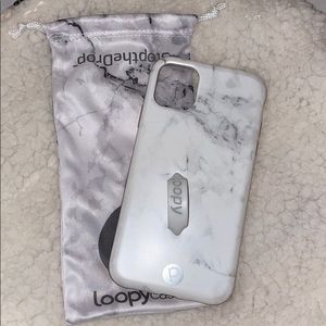 iPhone 11 loopy white marble case